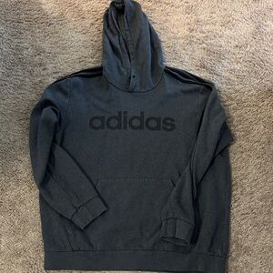 Adidas Men's Charcoal Gray Hoodie